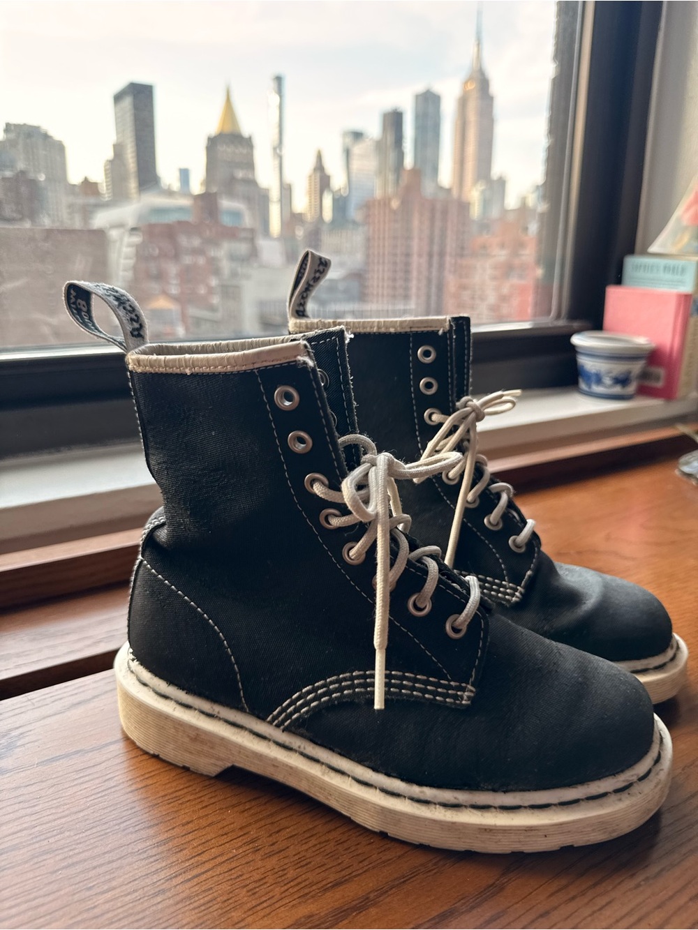 RARE Black and White Doc Martens